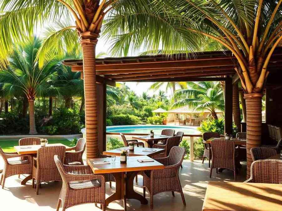 Outdoor dining terrace